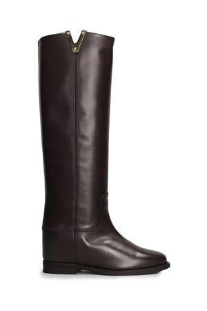 Brown leather high boot VIA ROMA 15 | 2568PELLETESTADIMORO